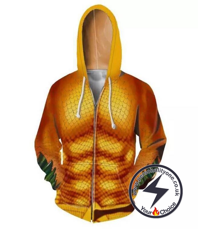 Aquaman Hoodie - Arthur Curry Zip Up Hoodie #19HW04